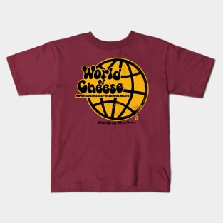 Vintage World of Cheese Kids T-Shirt